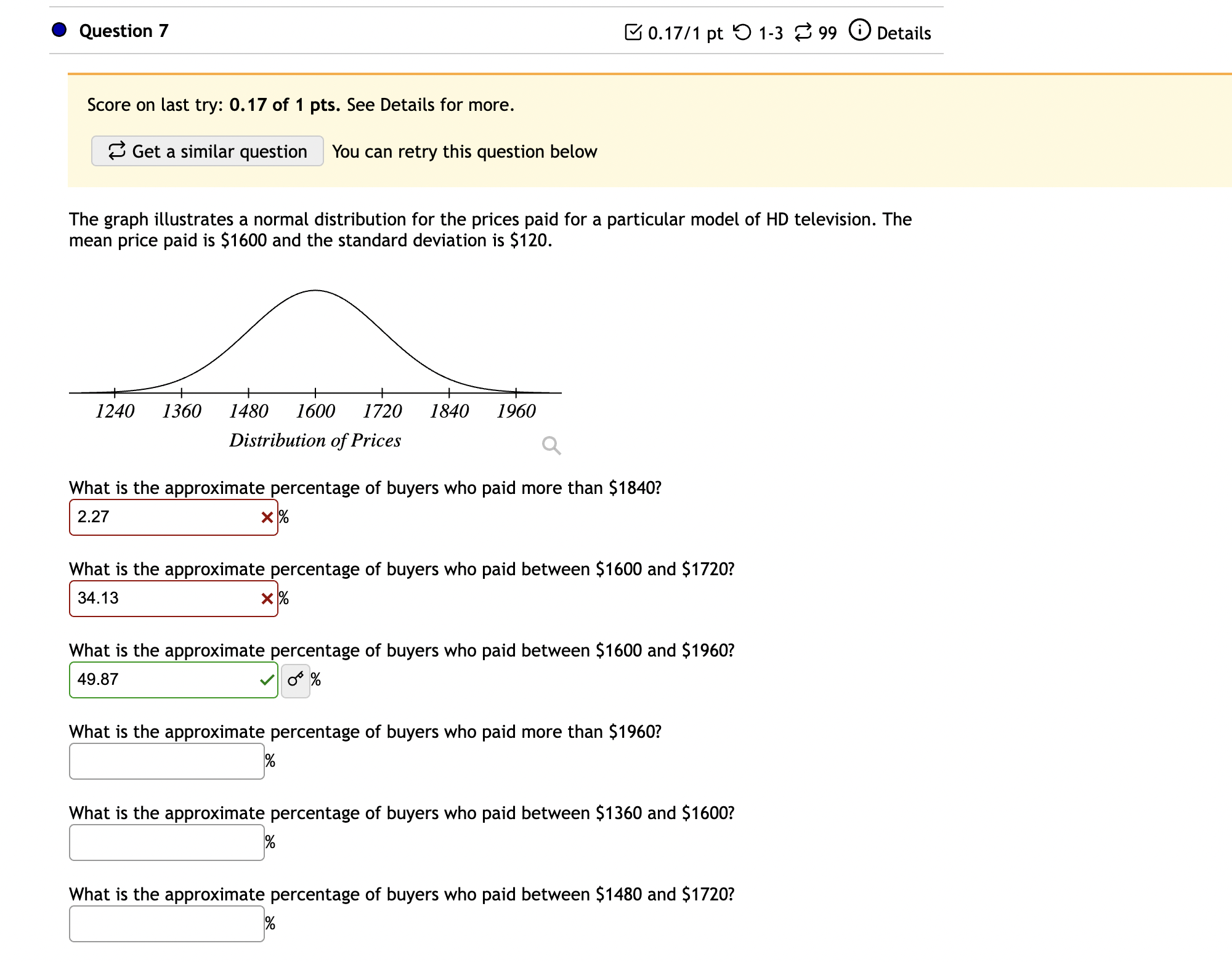 university receives daily requests to replace fluorecent lightbulbs. The distribution of the