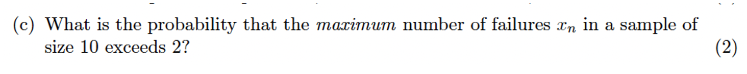 x) =0(1 -0) where o is the probability of a success. Assume
