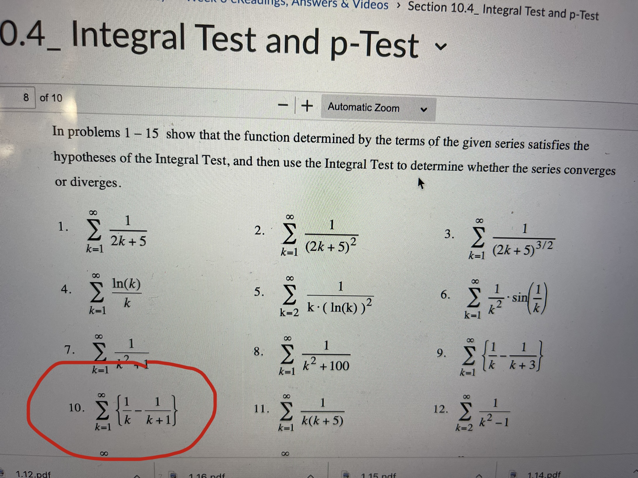 Please help me with this 2 problems. Answers & Videos > Section