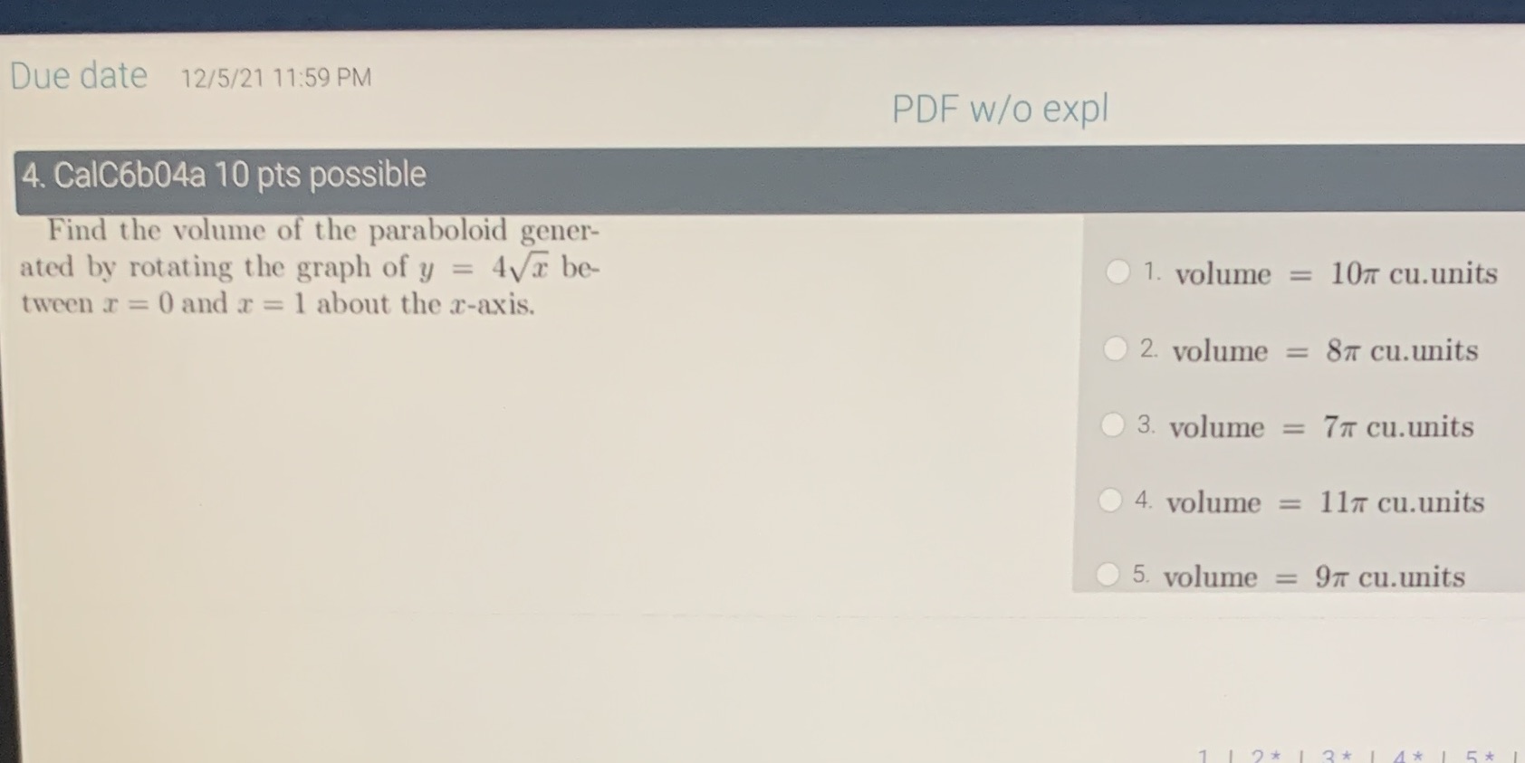 Thank you for picking up my question :) Due date 12/5/21 11:59