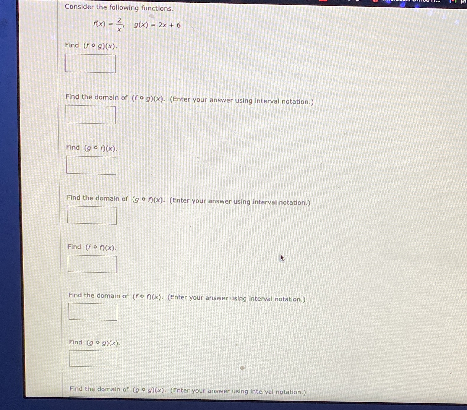  Consider the following functions. A(x) = 9( x) - 2x +