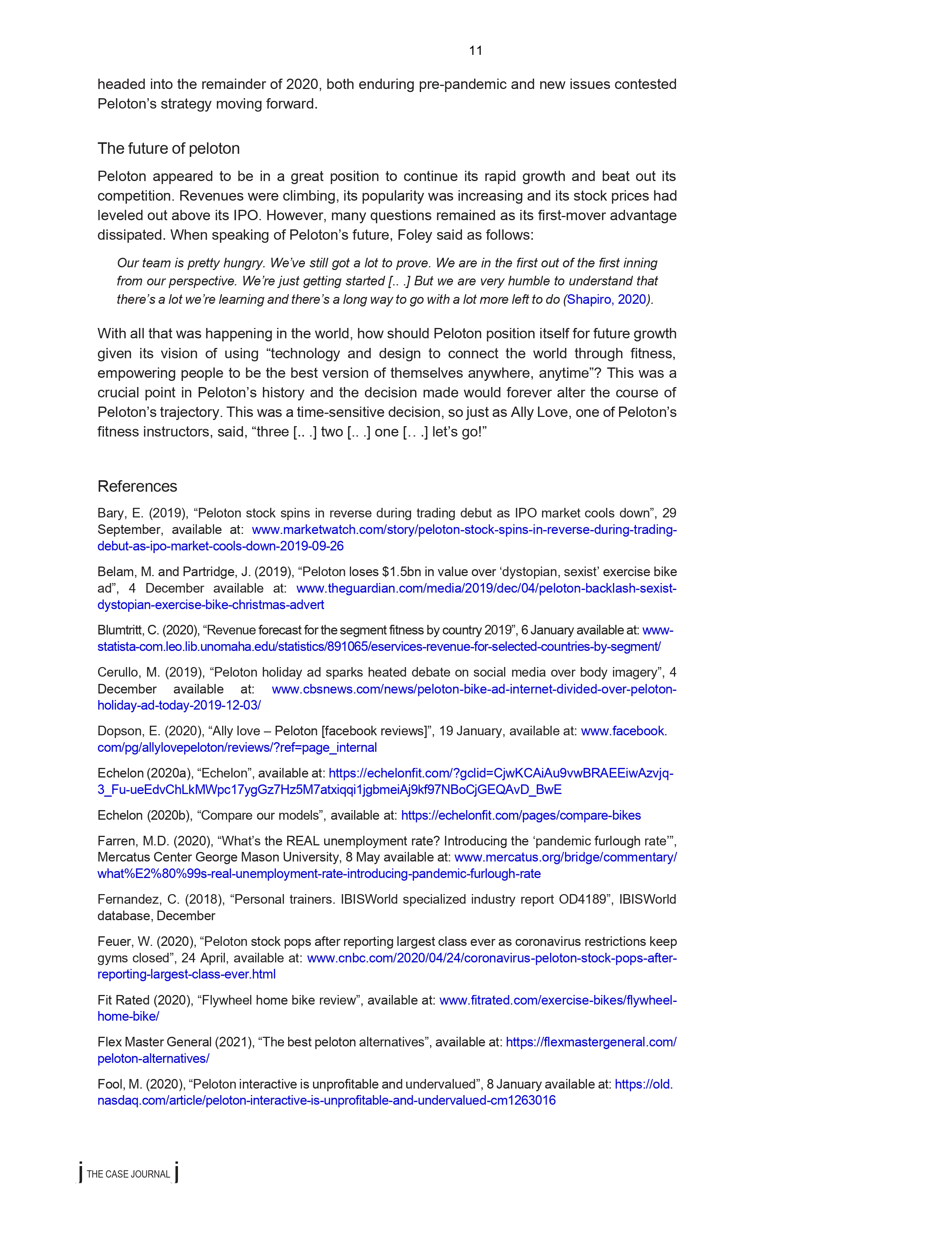 the internal and external motivations outlined in the topics, how was Foley