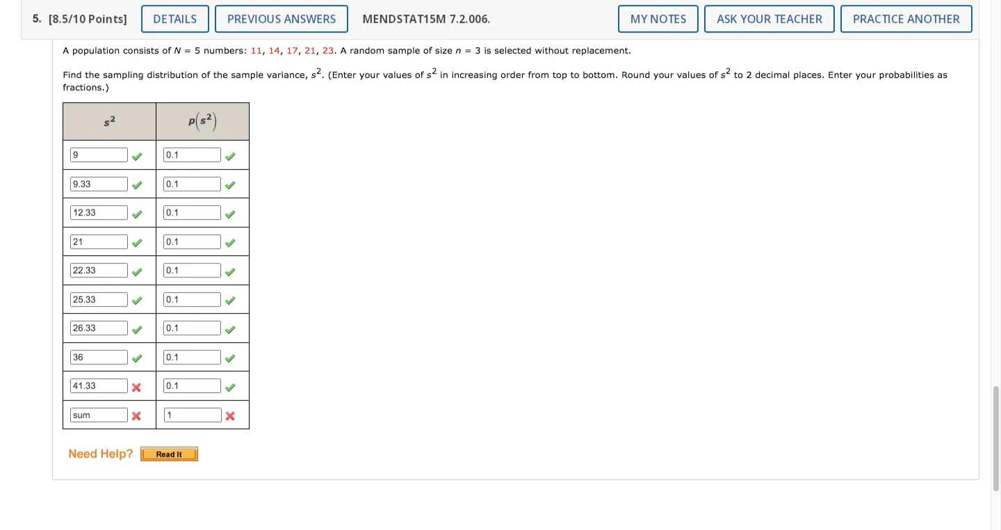 and ProbabililLWeb. x l "E Central Limit Theorem and Sar x m