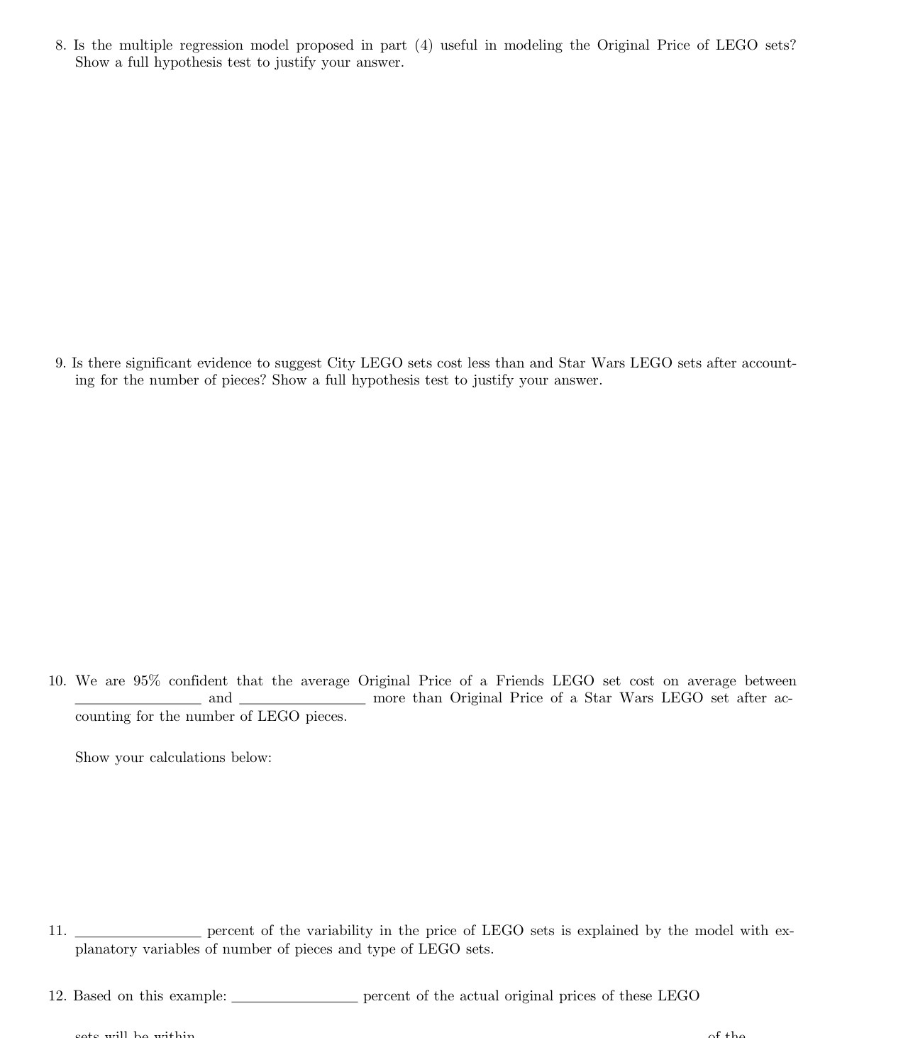 8. Is the multiple regression model proposed in part (4) useful