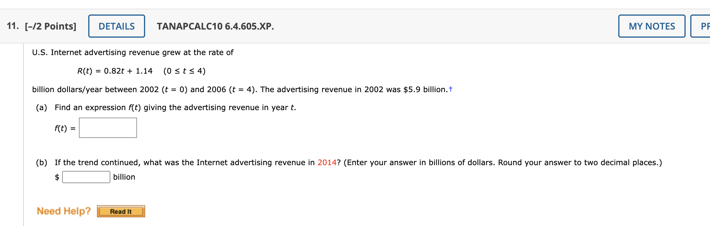 ) dx Need Help? Read It Master It 8. [-/1 Points] DETAILS