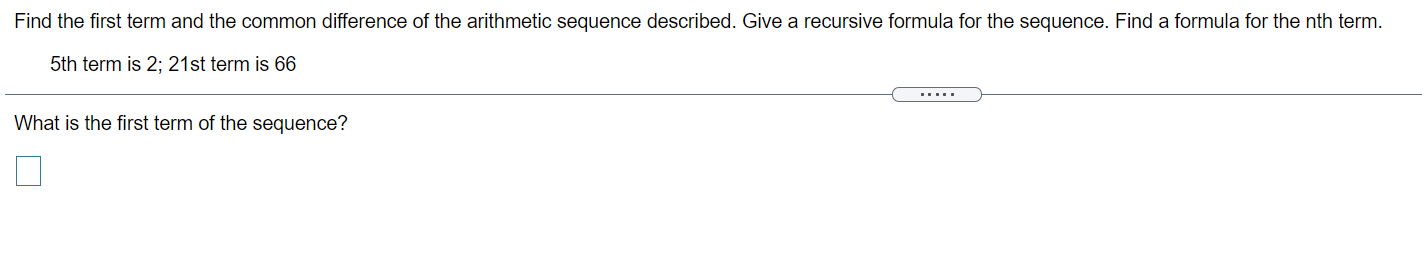 write out the rst four terms. {on} = {4 9n} Show that