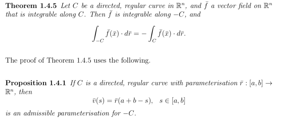 Please help with proving theorem 1.4.5. All relevant theorems are attached. Theorem