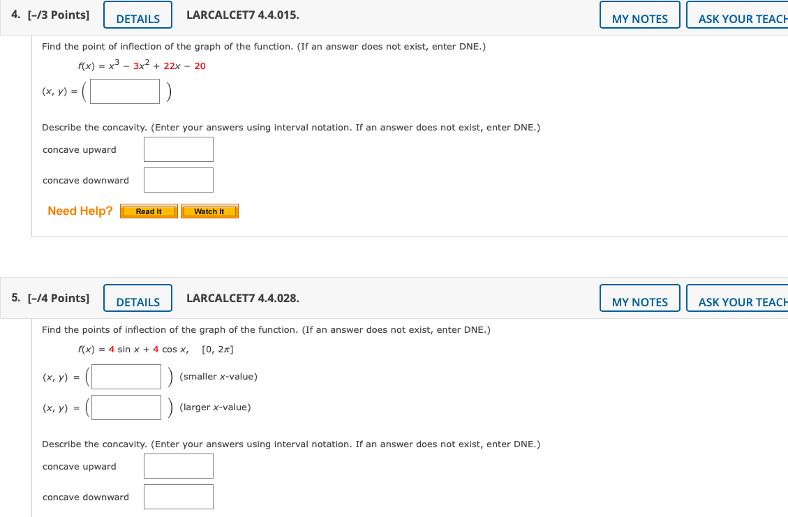 PRACTICE ANOT Determine the open intervals on which the graph is concave