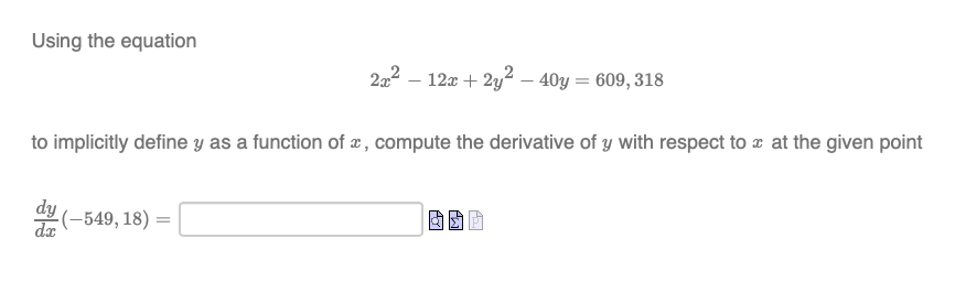 18x2+12y2. ay Evaluating at (1, 1) we obtain (1, 1) = 121,