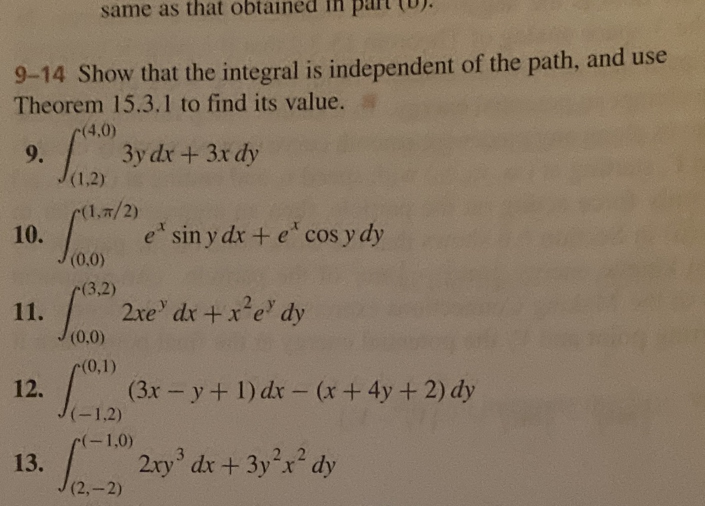  same as that obtained in part (u). 9-14 Show that the