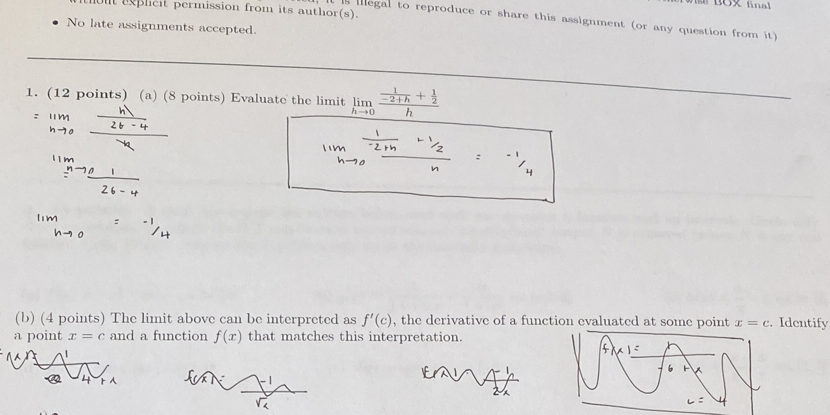 need help with part b. the given limit is in part a