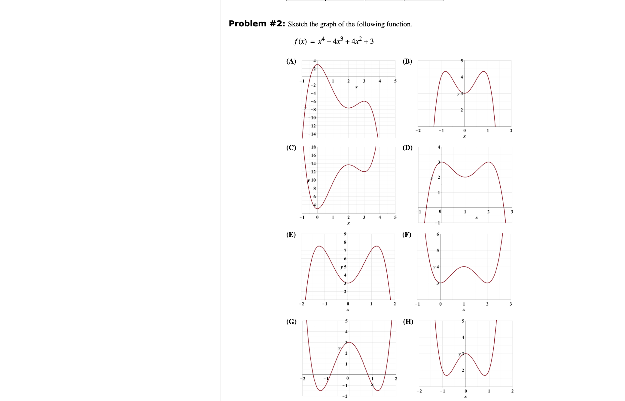 the absolute maximum of f (x) on the interval 1 S x