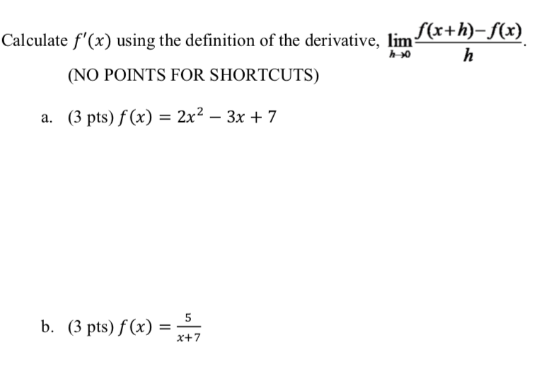 x = -3? State your reasoning behind your answer.Calculate f'(x) using the
