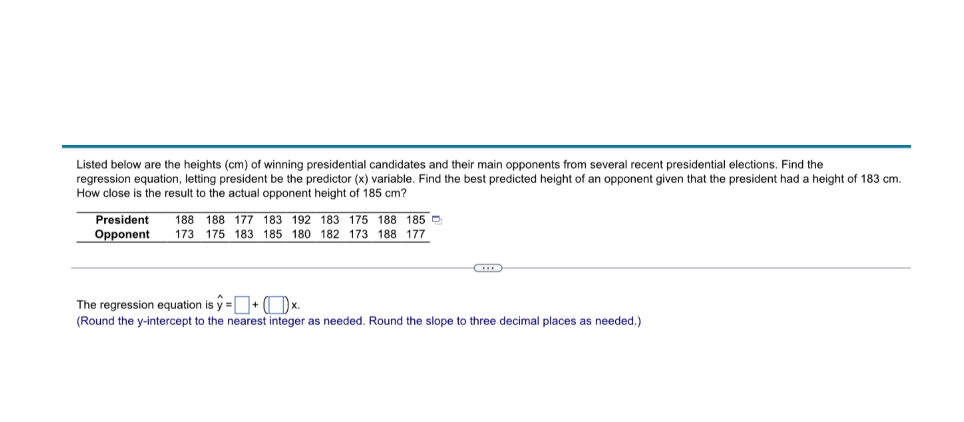 Please show full solution Listed below are the heights (cm) of winning