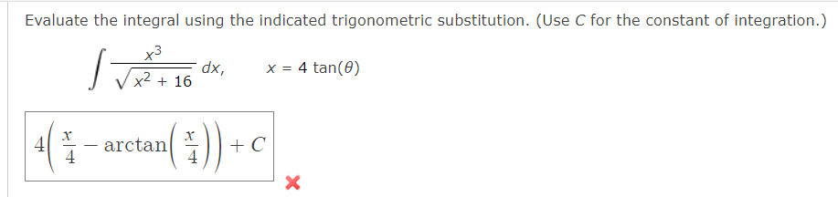 4tan (0 ) a = 4 dx = 4 see 2 x
