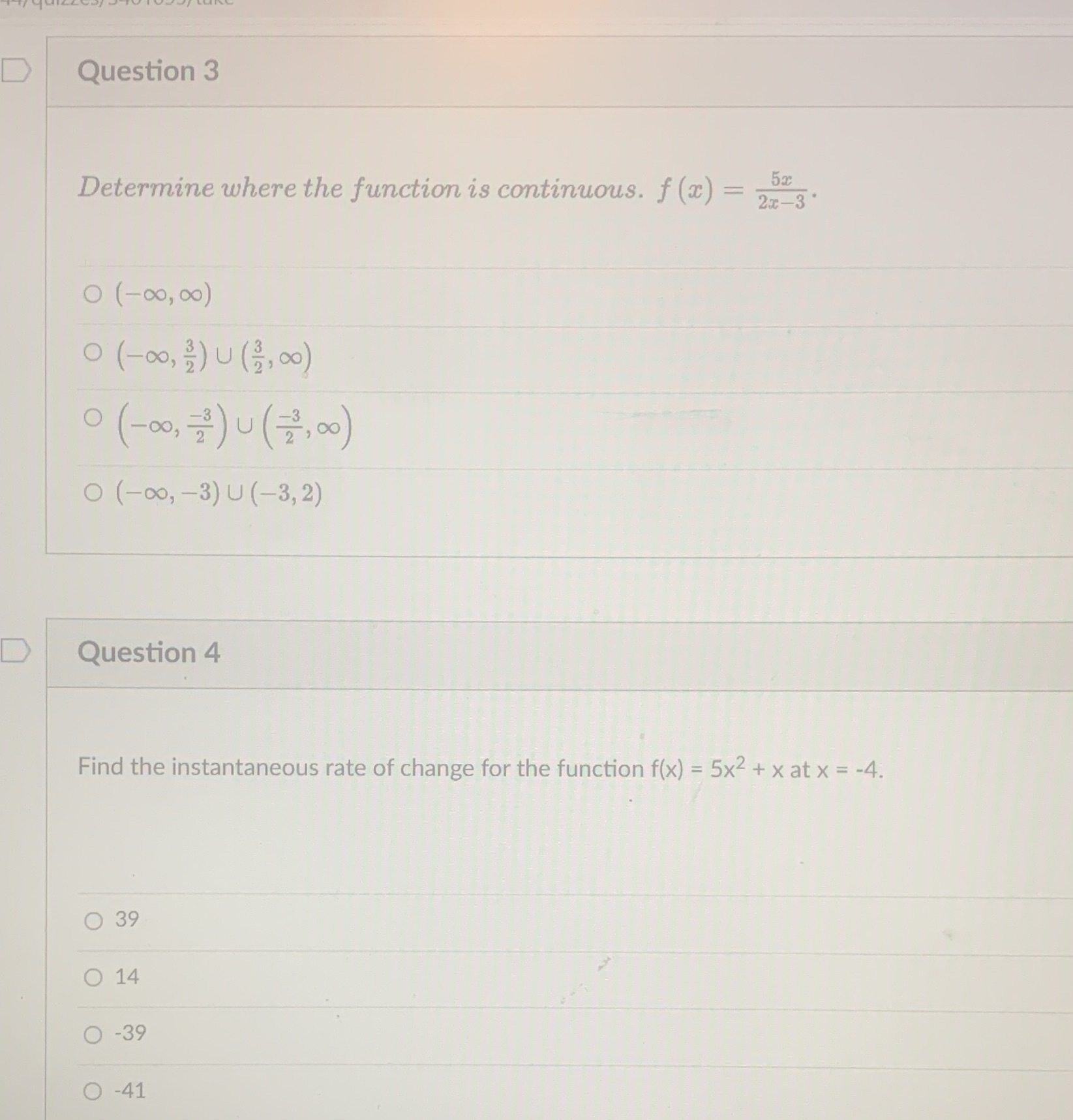 No work needed please complete under 30 min just answers Question 3