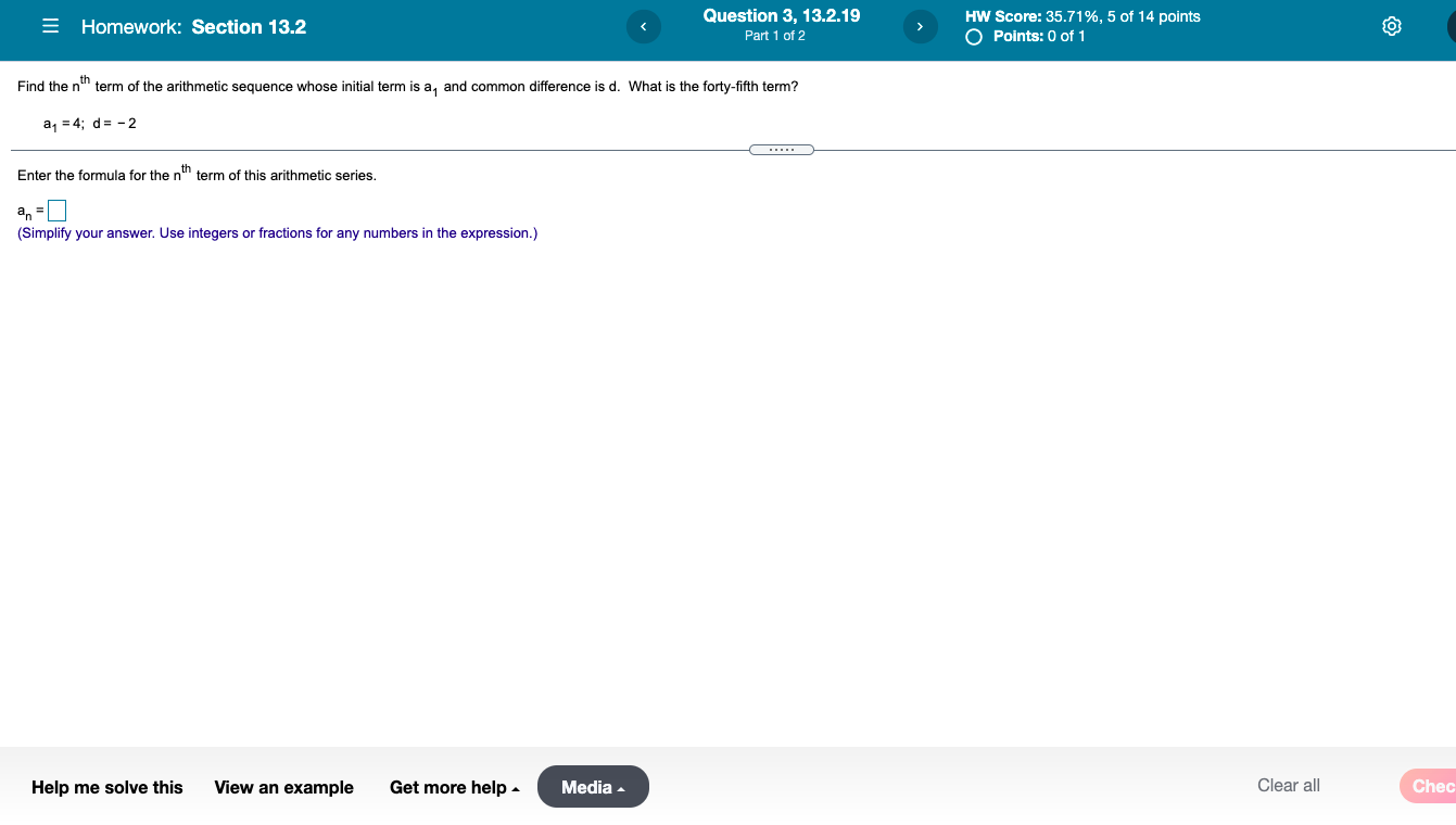 Please help. Homework: Section 13.2 Question 3, 13.2.19 HW Score: 35.71%, 5
