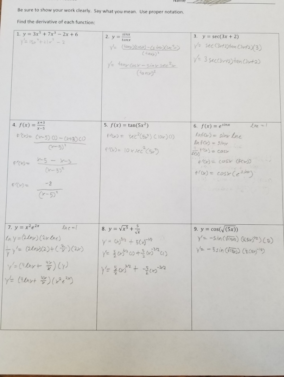 please check the answers right or wrong. Be sure to show your