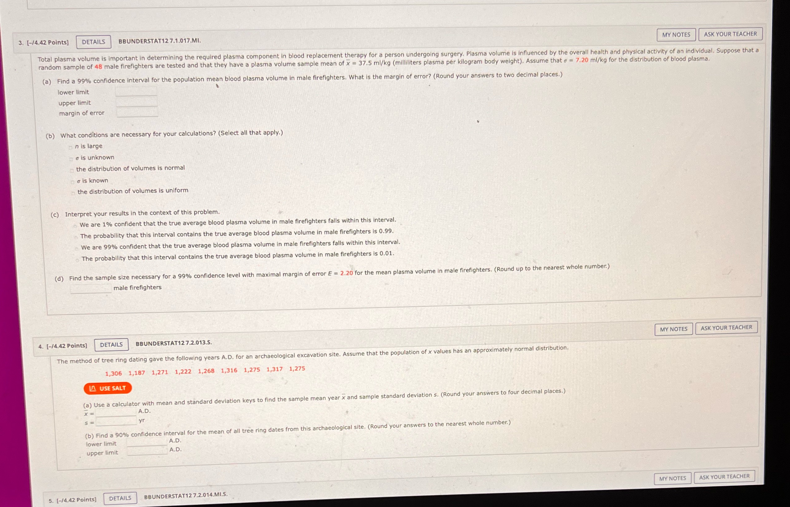  3. [-/4.42 Points] DETAILS BBUNDERSTAT12 7.1.017.MI. MY NOTES ASK YOUR TEACHER