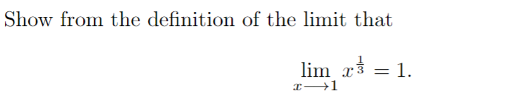 How do I solve these questions?1. Show from the definition of the