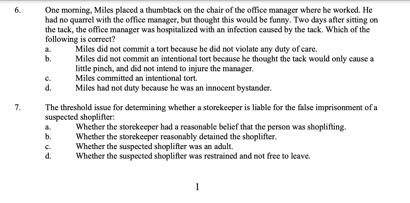 a civil claim, the \"elemen \" are the issues that a plaintiff