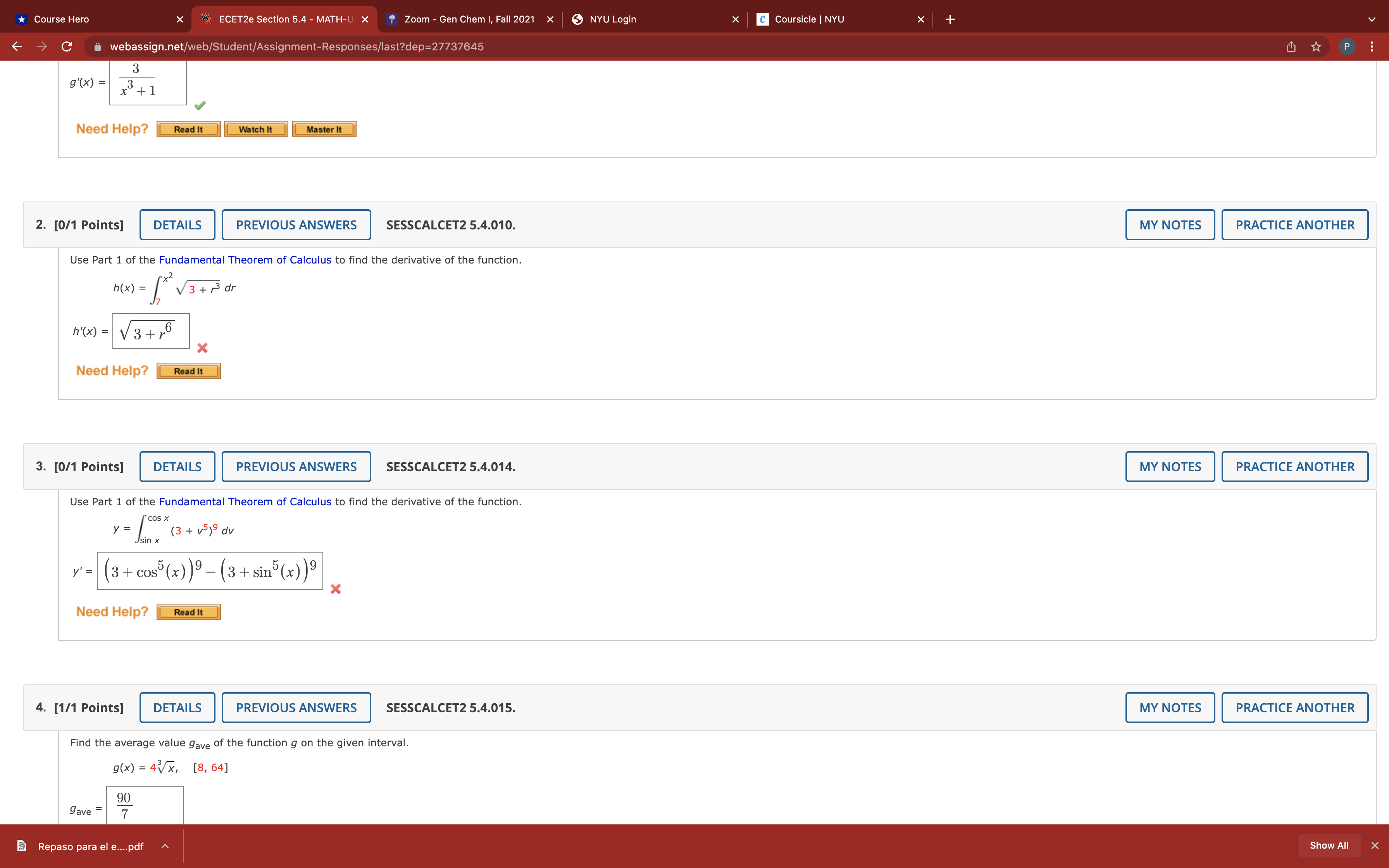  Course Hero " ECET2e Section 5.4 - MATH-U X Zoom -