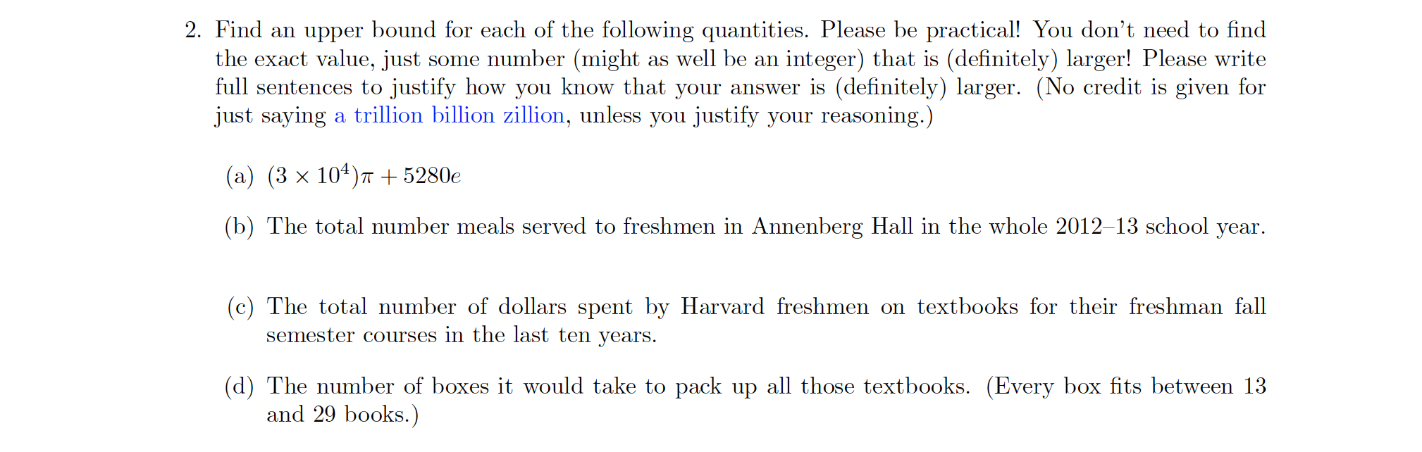 This is my second question on my PSET 2. Find an upper