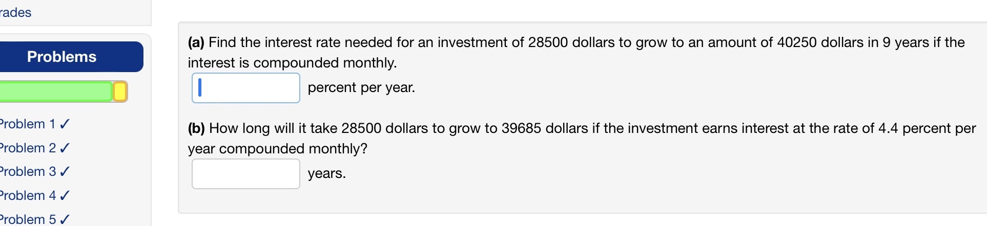 How to solve this exercice ? ades (a) Find the interest rate