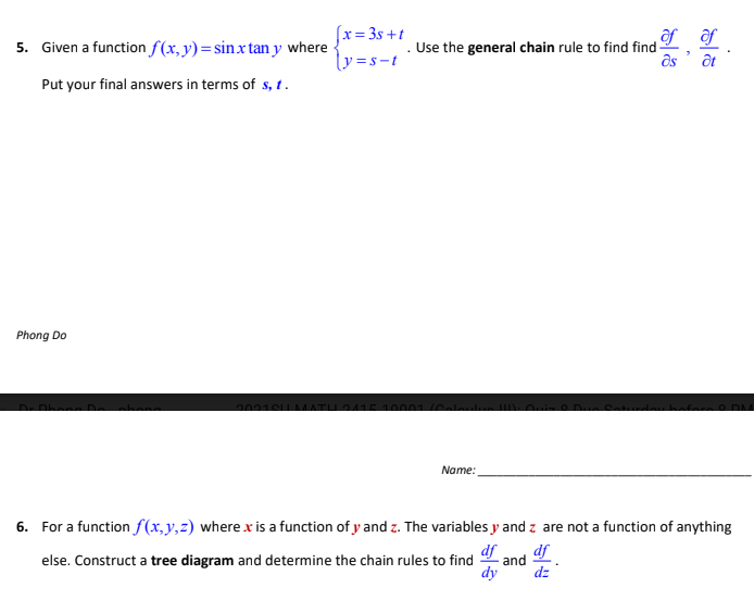 x233+r all. a 5. Given a function f{x_y} = sin: [3me