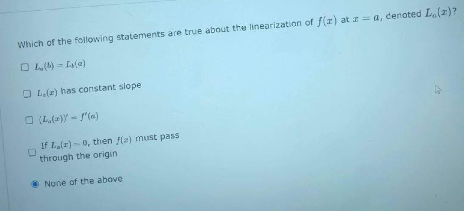 please solve the following question and include explanation. ( ignore the answer
