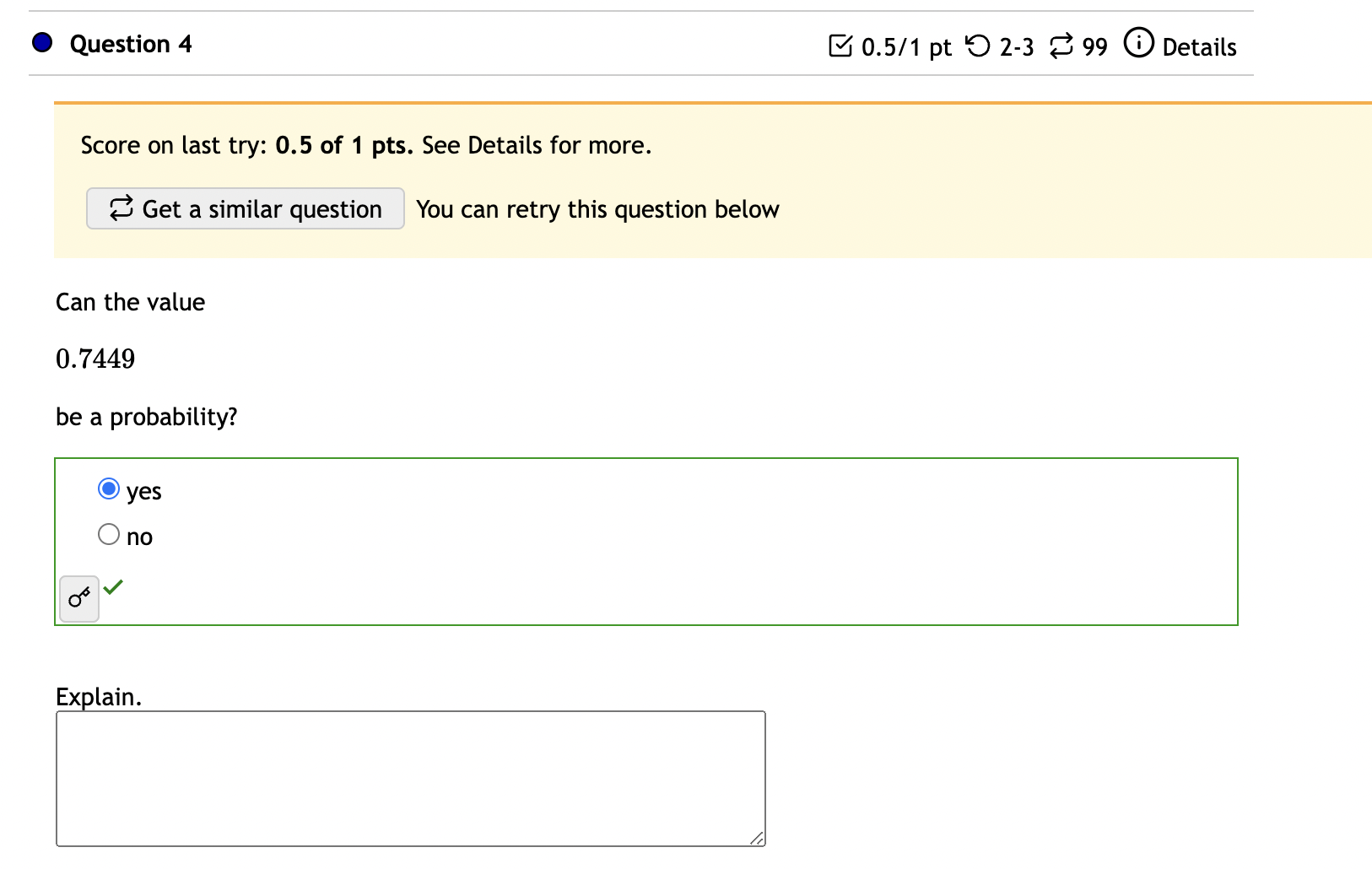  0 Question 4 B 0.5/1 pt '0 2-3 8 99 (D