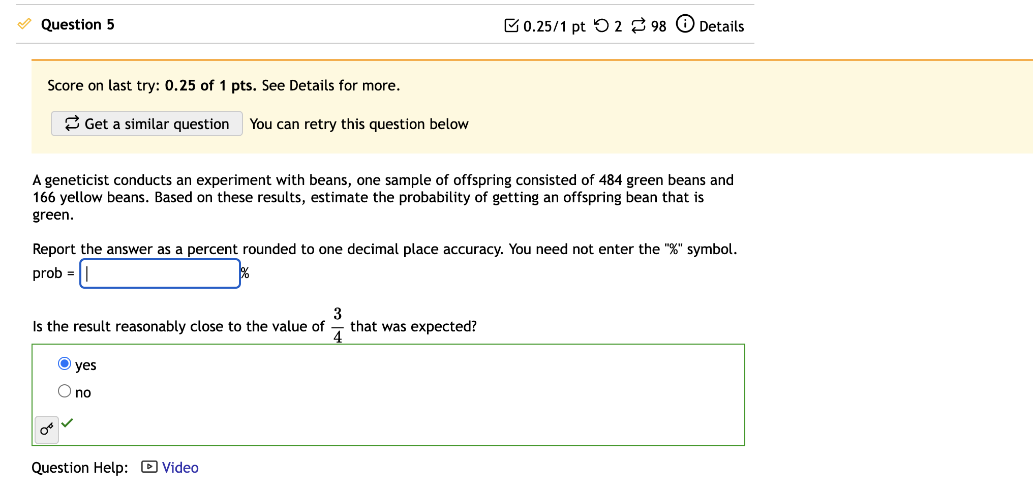 Details Score on last try: 0.5 of 1 pts. See Details for