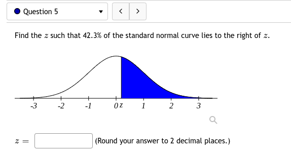 OZ 3 Q Z= (Round your answer to 2 decimal places.)I Question