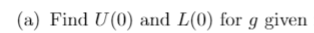 we define following two subsets: U(I) = inf {f(y) | x 0}