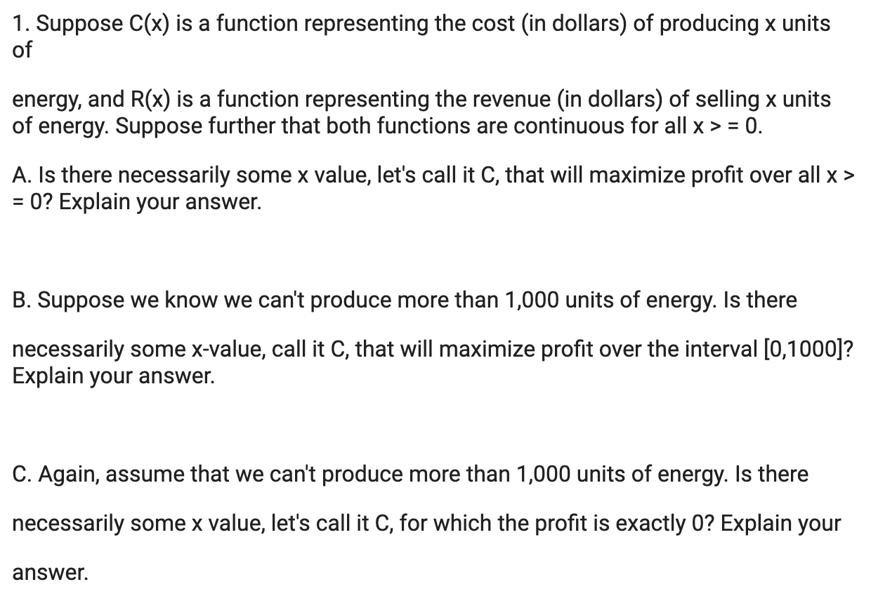 URGENT CALCULUS QUESTION: unbounded behavior and continuityPlease see the image attached below.