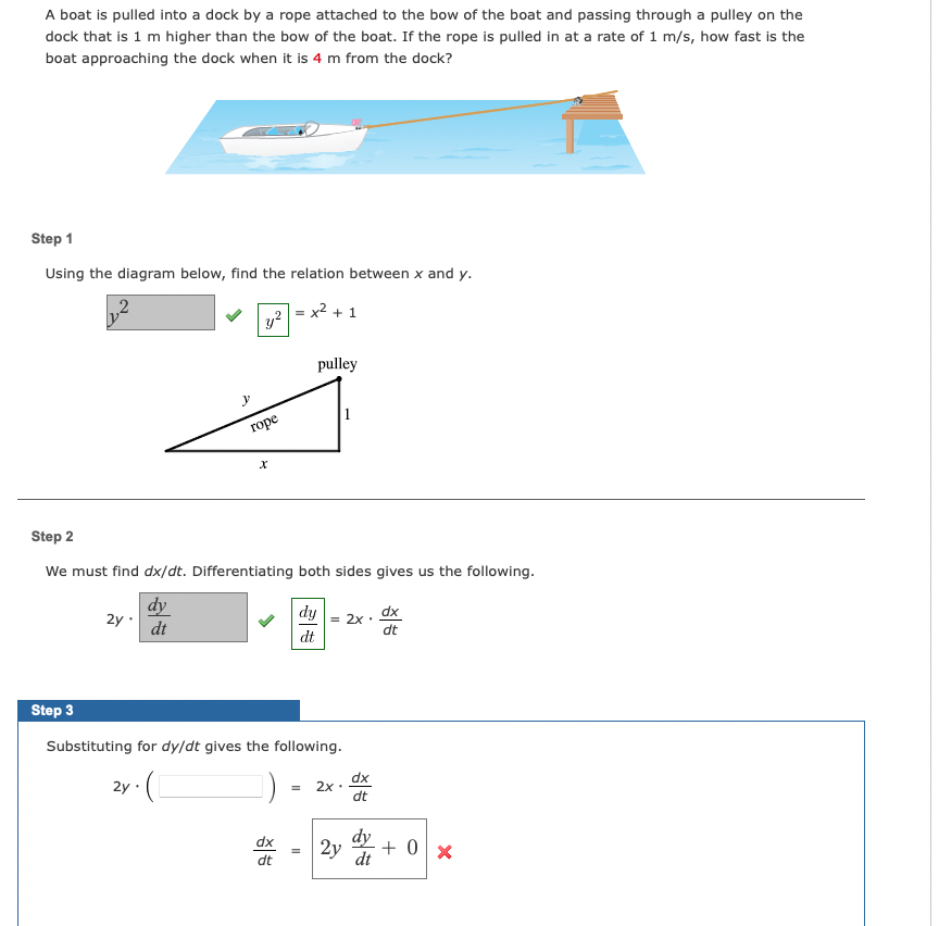 A boat is pulled into a dock by a rope attached
