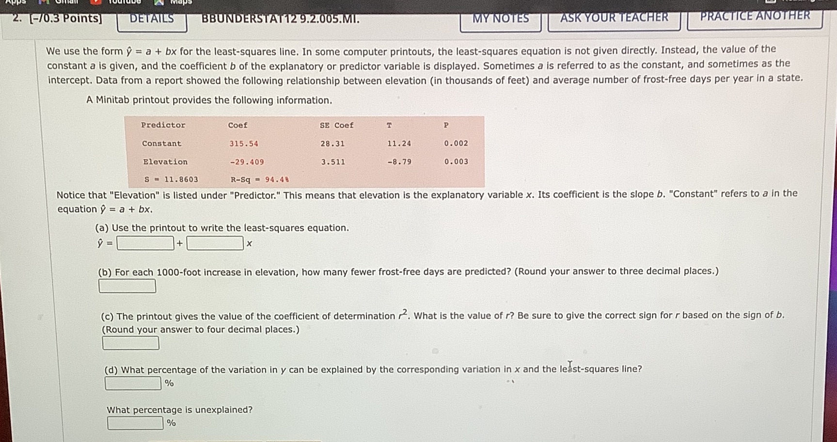  2. [-70.3 Points] DETAILS BBUNDERSTAT12 9.2.005.MI. MY NOTES ASK YOUR TEACHER