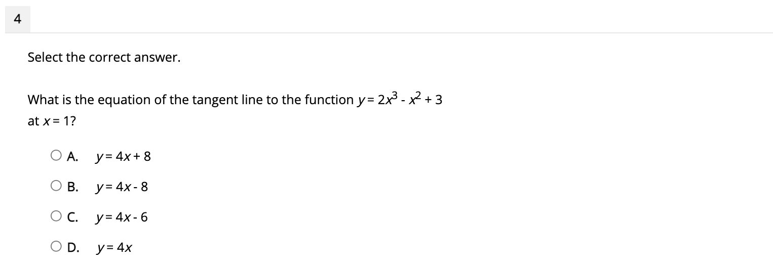 O B. 0.35 O c. 0.5 O D. 1.25 2 Select the