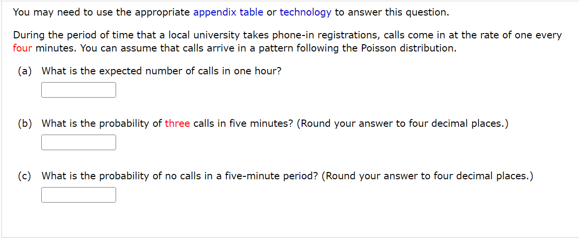 You may need to use the appropriate appendix table or technology