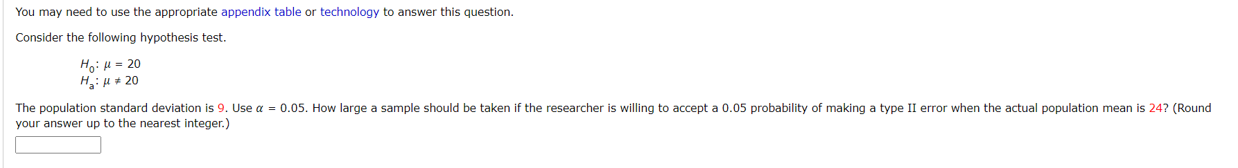 With a 0.02 level of signicance and a sample of 30 cars,