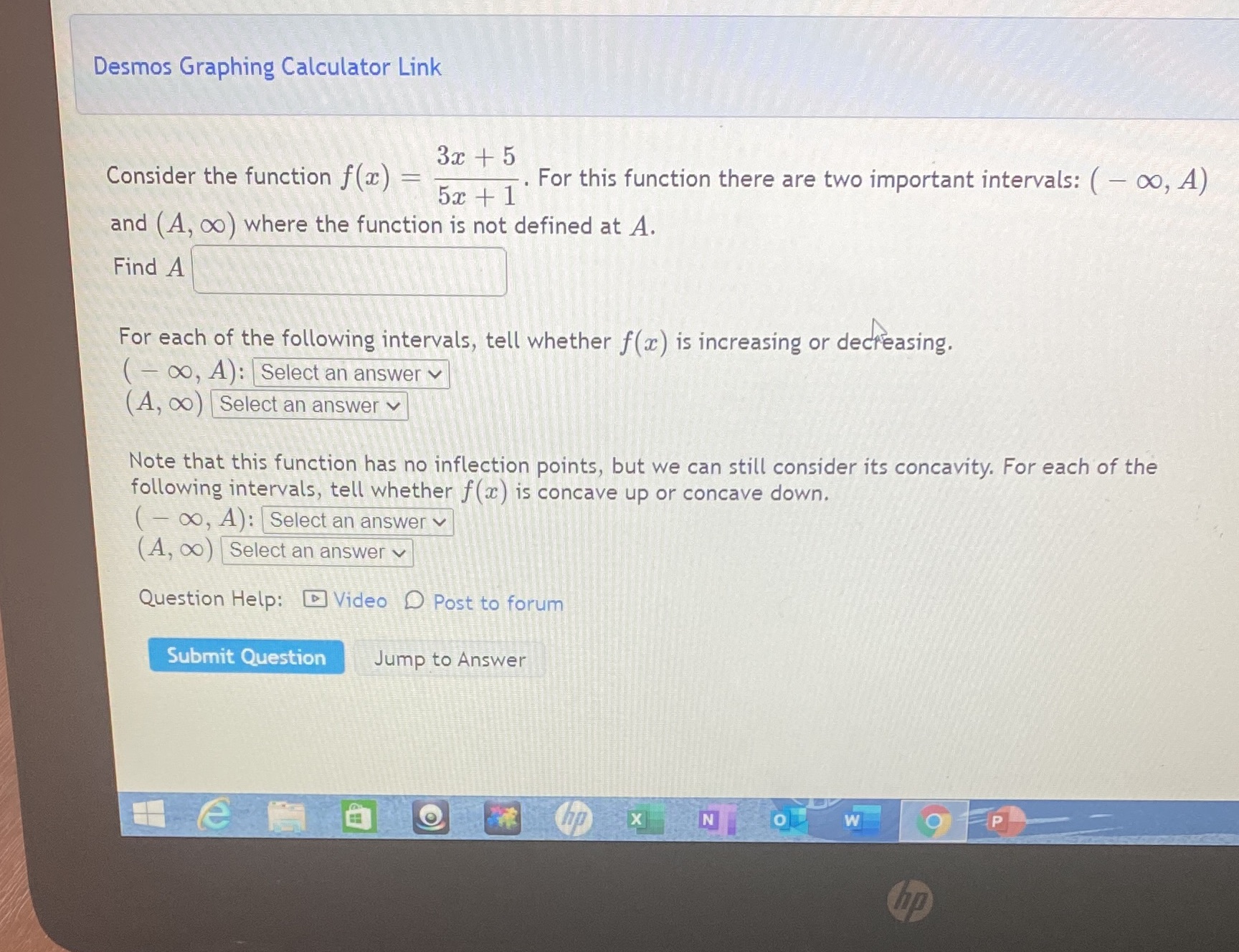  Desmos Graphing Calculator Link 3x + 5 Consider the function f(x)