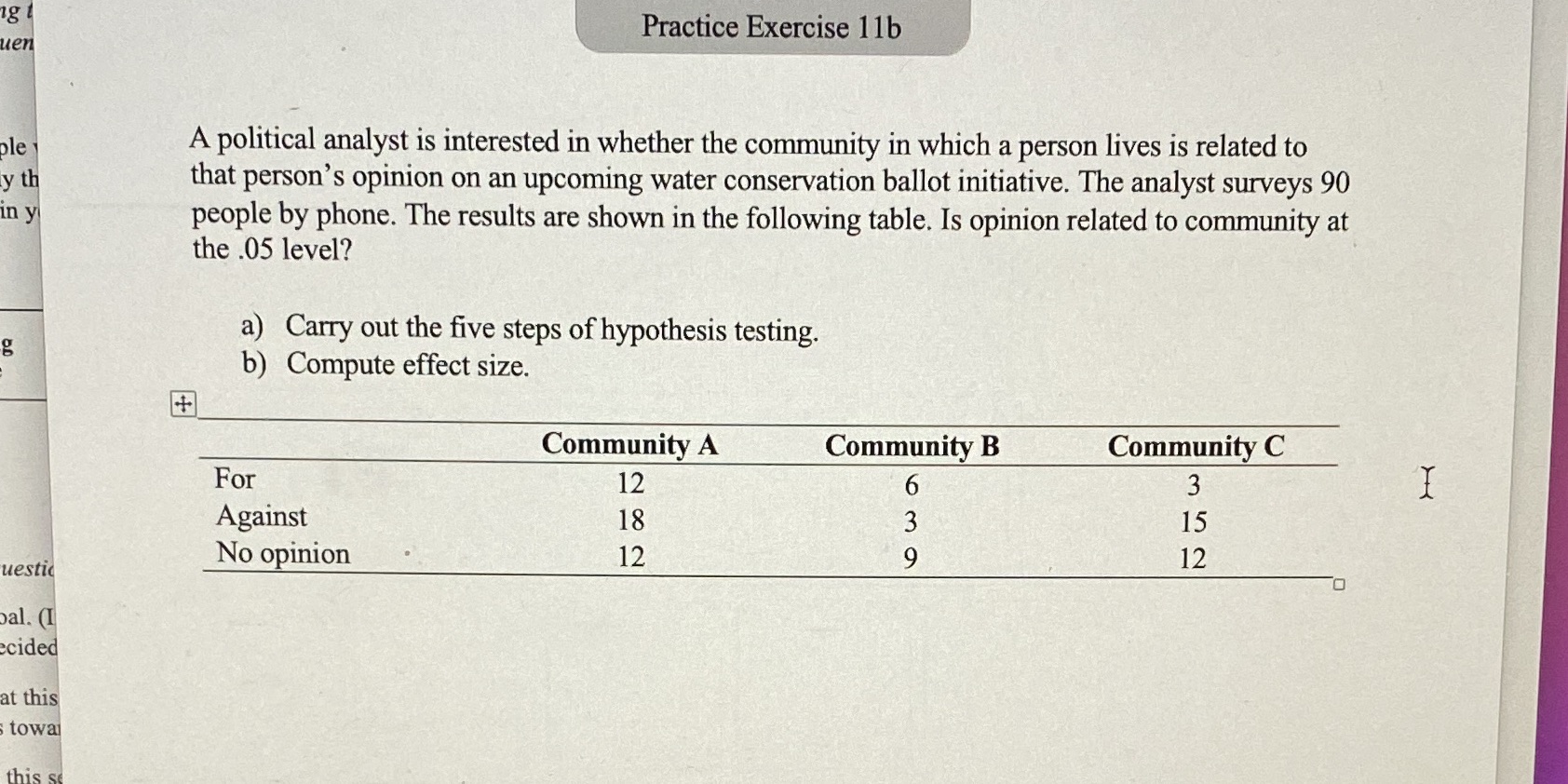 I need work ig t Practice Exercise 11b uen ple A political