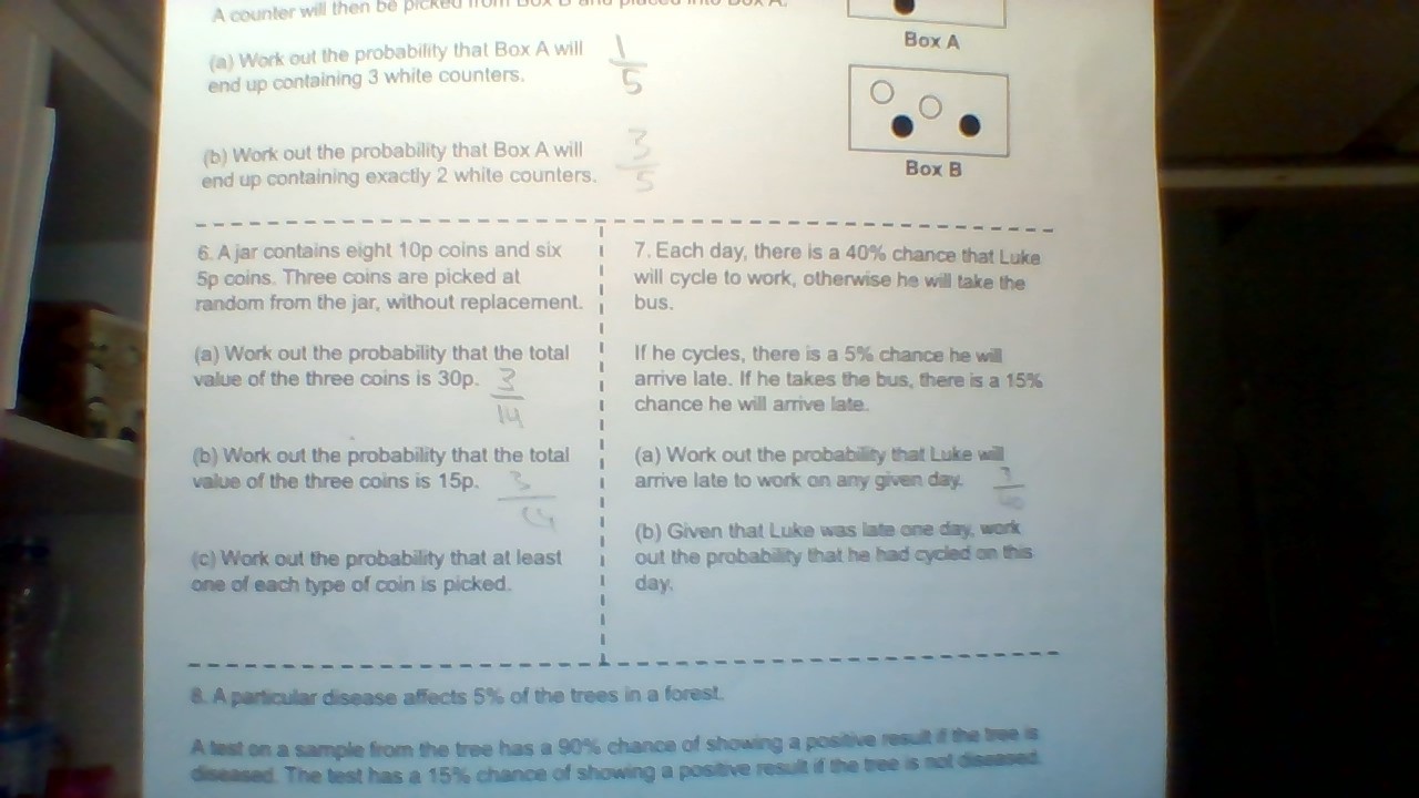 hi! i need help with question 7. for a) i got 3/40