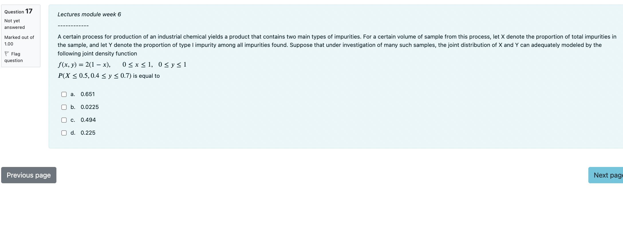 two random variables in it, and then calculating the joint probability of