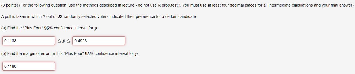  (3 points} (For the following question, use the methods described in
