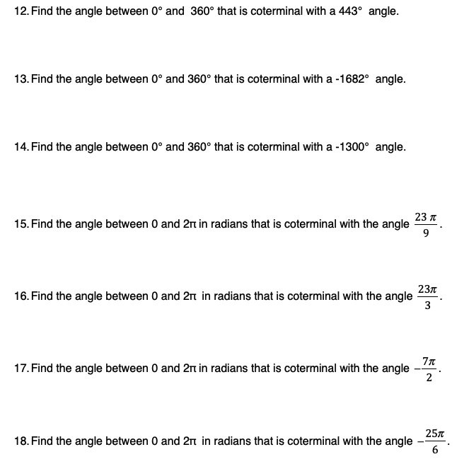 a circle: 60, 280, -225, 10 /1 91 6 4 2. Indicate