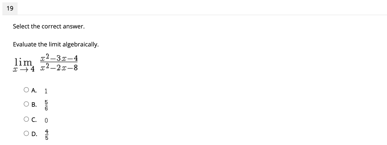 x= -1 O B. x= 1 and x= -1 O C. x=