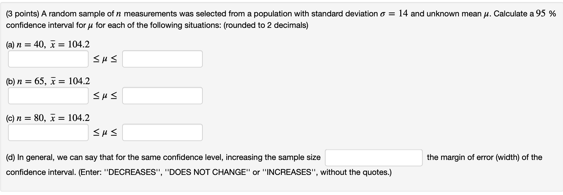 produced a mean of E = 30.5 from a population with a