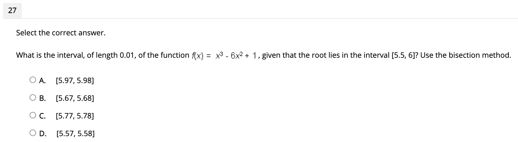 00 x/1- cos 5+2 O A. -2 OB. 0 OC. 2 OD.
