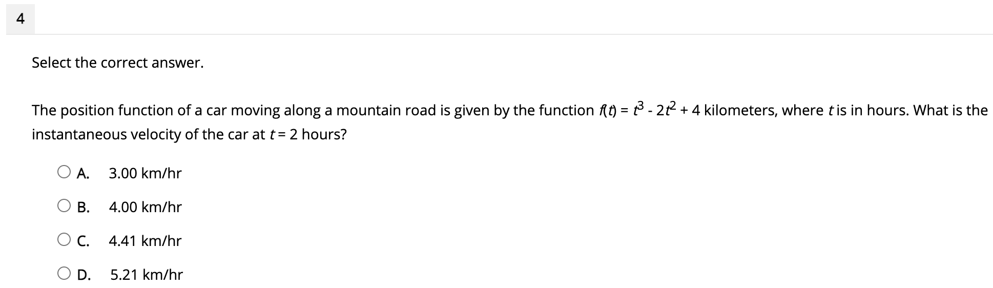 after t seconds can be given by the function s(t) = -0.1(t